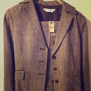 Brown tweed suit